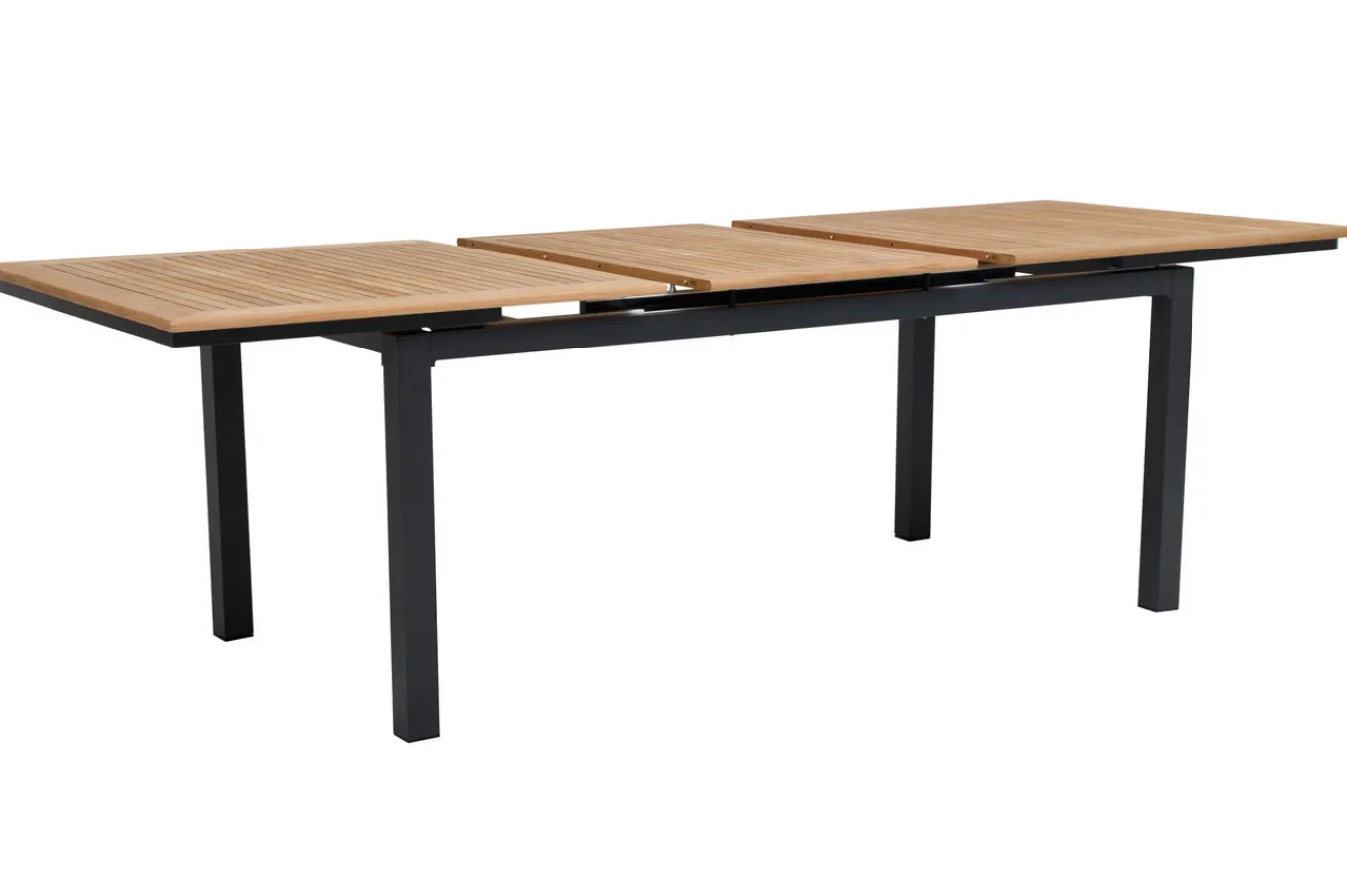 Discount Garten-Essgruppe, 8 Personen, ausziehbarer Tisch 180–240 cm, Aluminium/Teakholz FSC®-zertifiziert Garten-Essgruppen|Aluminium-Gartenmöbel
