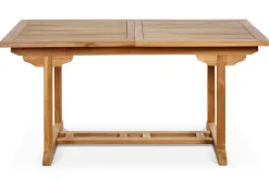 Hot Garten-Essgruppe, 6 Personen, ausziehbarer Tisch 160–210 cm, Teakholz, inkl. Polster Garten-Essgruppen
