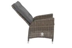 Garten-Essgruppe, Polyrattan/Teakholz, Tisch 200 x 100 cm, 6 Hochlehner- Diningsessel, inkl. Polster Polyrattan-Gartenmöbel|Garten-Essgruppen