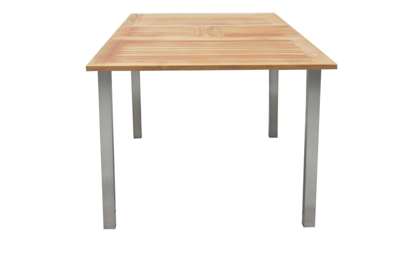 Best Garten-Essgruppe, schwarz, 150 x 90 cm, Edelstahl/Teak, Ausziehtisch, 6 Stühle, 2 Klappstühle Garten-Essgruppen