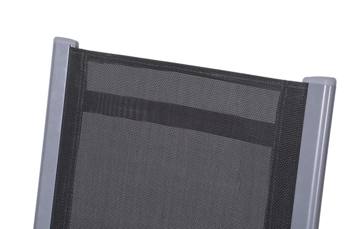 Best Garten-Essgruppe, silber, Alu / Keramik / Textil, Tisch 180/280 x 100 cm, 6 Stapelsessel, 2 Klappstühle Garten-Essgruppen
