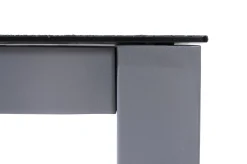 Discount Garten-Essgruppe, silber/anthrazit, Alu/Spraystone/Textilen, 160 x 95 cm, 4 Stapelsessel, 2 Klappstühle Garten-Essgruppen|Aluminium-Gartenmöbel