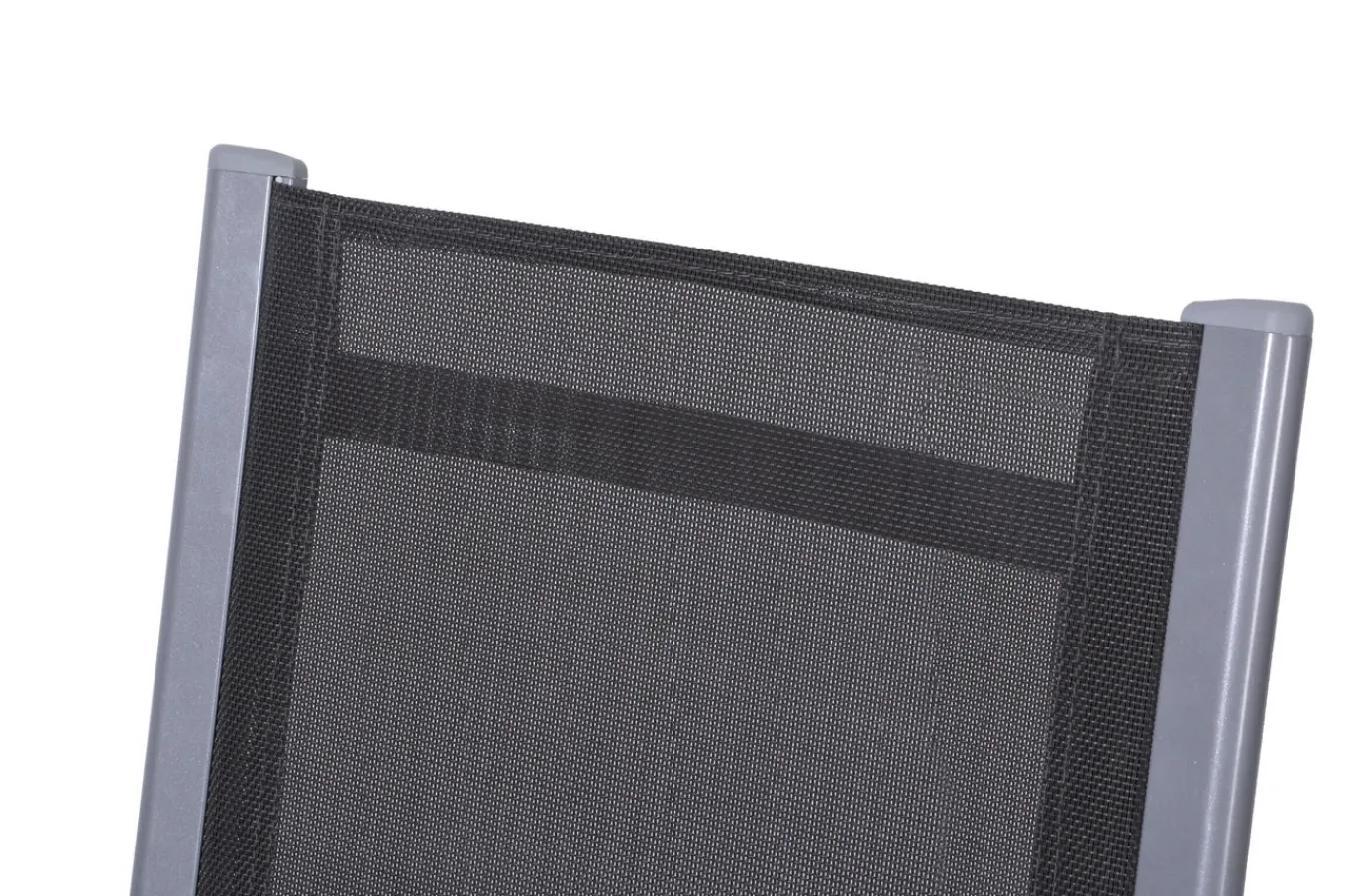 Discount Garten-Essgruppe, silber/anthrazit, Alu/Spraystone/Textilen, 160 x 95 cm, 4 Stapelsessel, 2 Klappstühle Garten-Essgruppen|Aluminium-Gartenmöbel