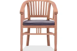Hot Garten-Essgruppe, Teakholz, Ausziehtisch 195/295 x 90 cm, 8 Armlehnensessel, inkl. Polster Garten-Essgruppen|Teak-Gartenmöbel