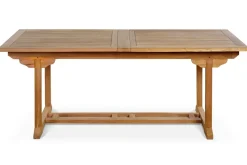 Hot Garten-Essgruppe, Teakholz, Ausziehtisch 195/295 x 90 cm, 8 Armlehnensessel, inkl. Polster Garten-Essgruppen|Teak-Gartenmöbel
