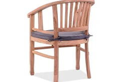 Garten-Essgruppe, Teakholz, Ausziehtisch 160/210x90cm, 8 Armlehnensessel, inkl. Polster Garten-Essgruppen|Teak-Gartenmöbel