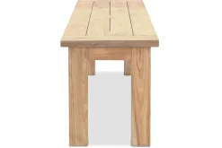 Sale Garten-Essgruppe, Tisch 200x100cm, 2 Bänke 170x40cm, recycled Teak, Plattenstärke 30mm Garten-Essgruppen