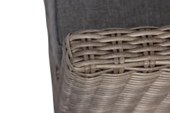 Gartenlounge, grau, Polyrattan, 10 Personen, mit Sessel, verstellbare Sitzflächen, wasserfeste Kissenbox Polyrattan-Gartenmöbel|Gartenlounge