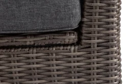 Online Gartenlounge Set, grau, Polyrattan, für 5 Personen, wasserfeste Kissenbox Polyrattan-Gartenmöbel|Gartenlounge