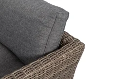 Online Gartenlounge Set, grau, Polyrattan, für 5 Personen, wasserfeste Kissenbox Polyrattan-Gartenmöbel|Gartenlounge
