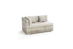 New Gartensofa, 2-Sitzer, desert-beige, Polyrattan, 2 Personen, mit abnehmbarem Bezug, mit Kissenboxfunktion Polyrattan-Gartenmöbel|Gartenbänke & Gartensofas