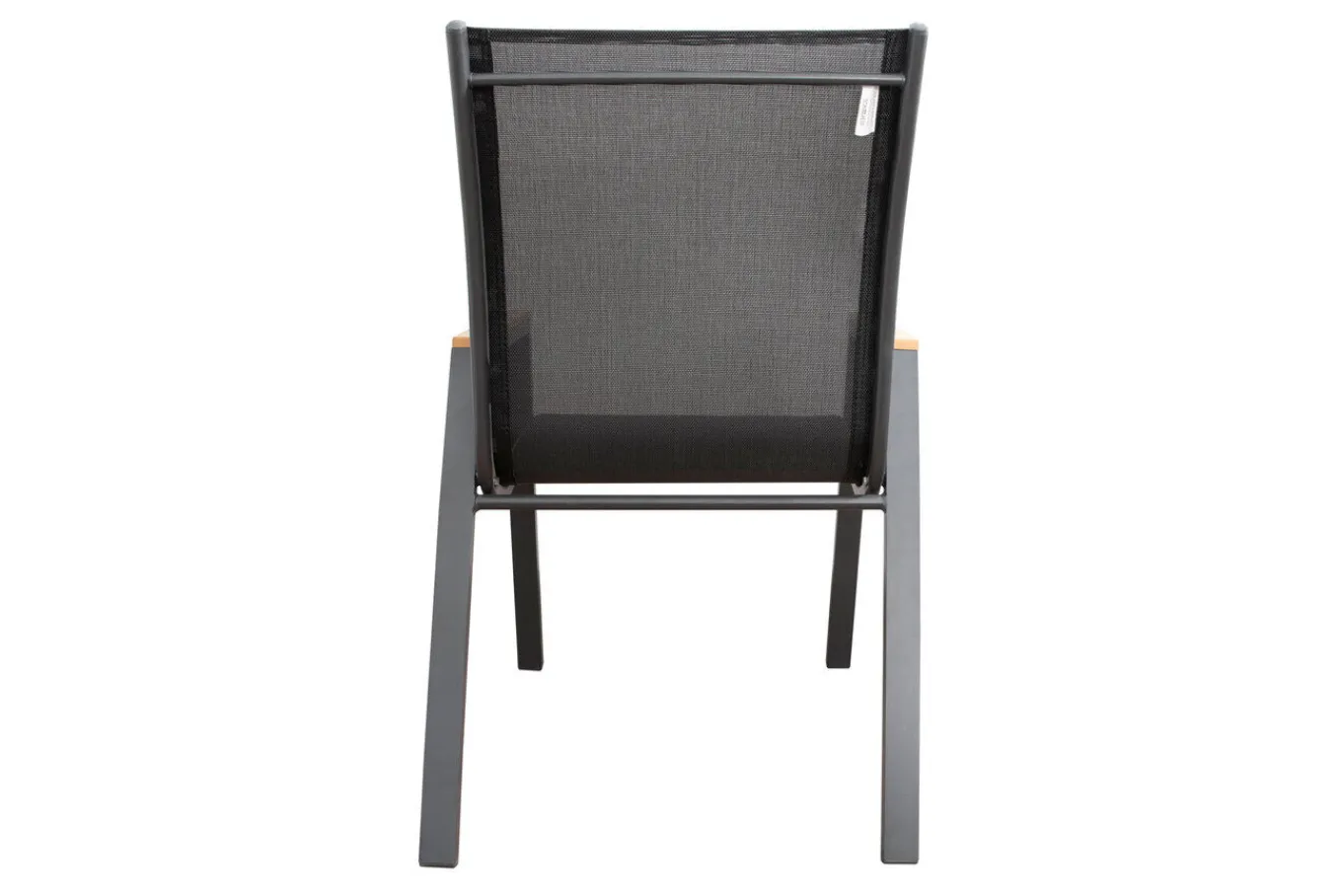 Outlet Glasgow Garten-Essgruppe für 4 Personen, anthrazit matt/natur, Alu/Edelstahl, stapelbar, pulverbeschichtet, hohe Belastbarkeit Garten-Essgruppen|Aluminium-Gartenmöbel