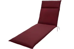 Green Auflage für Rollliegen, bordeaux, recyceltes Polyester, 195 x 60 x 6 cm, strapazierfähig, witterungsbeständig Liegenauflagen