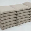 Hot Green 6er-Set Sitzkissen für Hochlehner, nature, recyceltes Polyester, hautsympathisch, mit Rückengurt und Bindekordeln Hochlehner-Auflagen