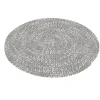 New Harmony Outdoor Teppich, Aluminium-White, rund, PET-Garn aus recyceltem Material, Ø 120 cm, für Innen- und Außenbereiche geeignet Outdoor Teppiche