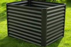 Sale Hochbeet, anthrazit, Aluminium-Zink-Stahl, pulverbeschichtet, 120 x 90 x 84 cm, durch Zubehör erweiterbar Hochbeet