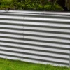 Best Hochbeet, silber, Aluminium-Zink-Stahl, pulverbeschichtet, 180 x 90 x 84 cm Hochbeet