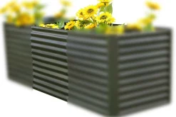 Discount Hochbeetverlängerung, anthrazit, Aluminium-Zink-Stahl, pulverbeschichtet, 80x90x84 cm Hochbeet|Gartenmöbel-Zubehör & Ersatzteile