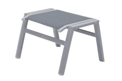 New Hocker, silber/grau, Alu/Textilene, 49x55x37cm Gartenstühle & Gartensessel