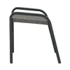 Sale Kiribati Fußhocker, grau, Aluminium/Polyrattan, 59x50x49,5 cm Aluminium-Gartenmöbel|Gartenstühle & Gartensessel