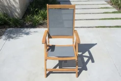 New Klappstuhl, 5-fach verstellbar, Akazie FSC®-zertifiziert, 60x71x107cm Gartenstühle & Gartensessel