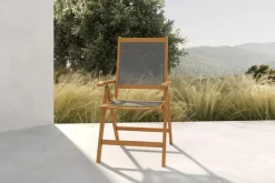 New Klappstuhl, 5-fach verstellbar, Akazie FSC®-zertifiziert, 60x71x107cm Gartenstühle & Gartensessel