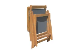 New Klappstuhl, 5-fach verstellbar, Akazie FSC®-zertifiziert, 60x71x107cm Gartenstühle & Gartensessel