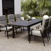 Sale Korba Garten-Essgruppe, 6 Personen, ausziehbarer Tisch 180–240 cm, Aluminium/Teak, inkl. Polster Garten-Essgruppen|Aluminium-Gartenmöbel