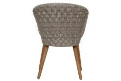 Kota Garten-Essgruppe, grau/natur, Akazie/Polyrattan/Alu, Ausziehbarer Tisch 180/220/260 x 100 cm, 8 Sessel, FSC®-zertifiziertes Produkt Garten-Essgruppen|Akazien-Gartenmöbel