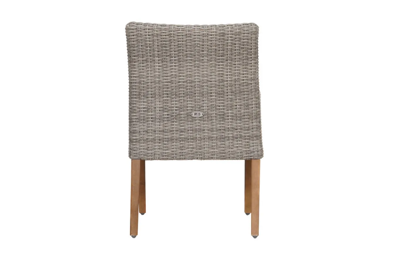 Outlet Kota Landhaussessel, grau-meliert, Alu/Akazie/Polyrattan, 60x65x94 cm, inkl. Auflagen, FSC®-zertifiziertes Produkt Polyrattan-Gartenmöbel|Gartenstühle & Gartensessel