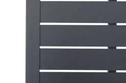 Liegen-Set, anthrazit/nature, Aluminium/Textilene/Polyester, Tisch 40 x 40 cm, 2 Auflagen, Rückenlehne verstellbar, rollbar Gartenliegen|Aluminium-Gartenmöbel