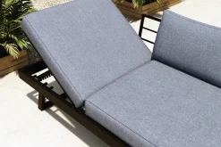 Lounge/Liege, anthrazit matt, Alu/Polyester, verstellbar, hoher Liegekomfort, 230 x 80 cm Gartenliegen|Aluminium-Gartenmöbel
