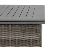 New Loungetisch höhenverstellbar, grau, Polyrattan, 78/157 x 78 x 40/63 cm Gartentische|Gartenlounge