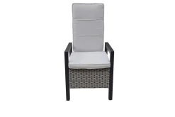 New Louvra Select/Darwin Gartenessgruppe, anthrazit, Alu/Keramik/Polyrattan, 200 x 100 cm, 6 Diningsessel Garten-Essgruppen|Aluminium-Gartenmöbel