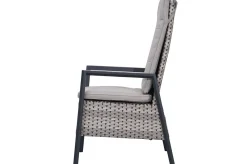 New Louvra Select/Darwin Gartenessgruppe, anthrazit, Alu/Keramik/Polyrattan, 200 x 100 cm, 6 Diningsessel Garten-Essgruppen|Aluminium-Gartenmöbel