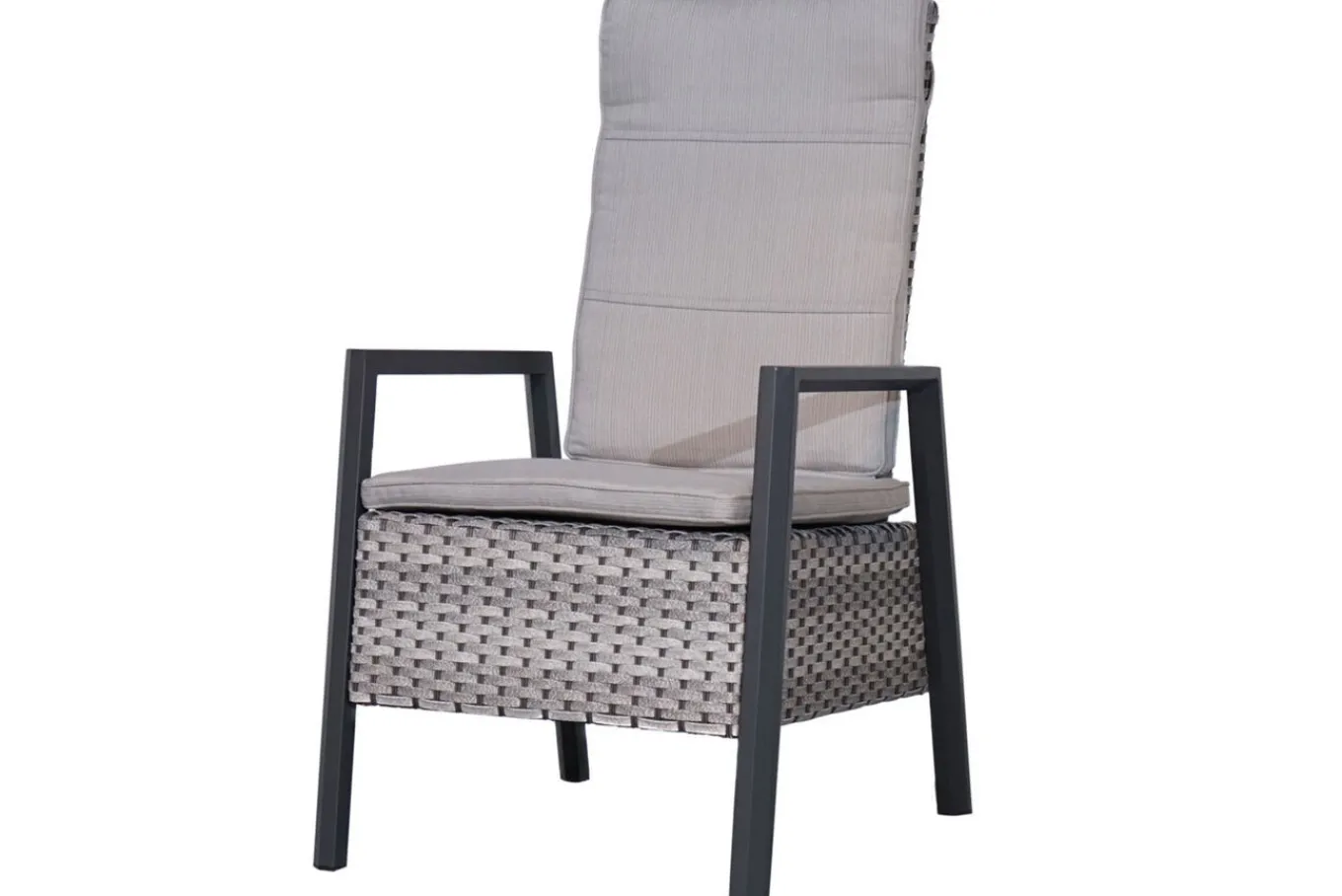 Sale Louvra Select Garten-Essgruppe, natur/anthrazit, Polyrattan/Alu, 6 Sessel, Tisch 160/210 x 100 cm Polyrattan-Gartenmöbel|Garten-Essgruppen