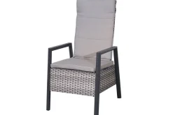New Louvra Select Garten-Essgruppe, natur/anthrazit, Polyrattan/Alu, Tisch 200/260 x 100 cm, 8 Sessel Polyrattan-Gartenmöbel|Garten-Essgruppen