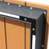 Online Luminara LED-Esstisch, anthrazit/natur, Aluminium/Holzimitat, 240 x 100 cm, X-Gestell, pulverbeschichtet, mit beleuchtetem Tischrahmen Gartentische