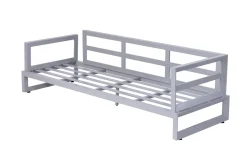 Best Manhattan Ecklounge, grau/silber, Alu/Polyester, inkl Beistelltisch, witterungsbeständig Gartenlounge