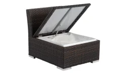 Hot Mittelelement, braun marmoriert, Polyrattan, 63 x 78 x 65 cm, geeignet für 7759-BOX Polyrattan-Gartenmöbel|Gartenlounge