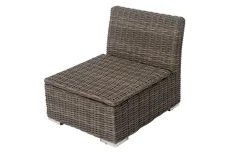 Mittelelement, grau, Polyrattan, 63 x 78 x 65 cm, geeignet für 18370-BOX-A/-D Polyrattan-Gartenmöbel|Gartenlounge