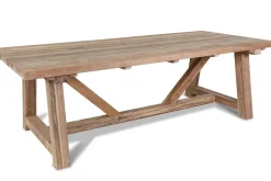 Discount Nova Garten-Essgruppe mit 6 Sesseln, anthrazit/grau/natur, Alu/Polyrattan/Teakholz, 220 x 110 cm Tisch, verstellbare Rückenlehne Polyrattan-Gartenmöbel|Garten-Essgruppen
