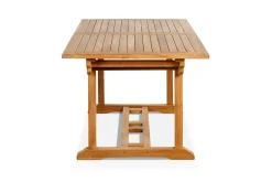 Discount Ontario Ausziehtisch, natur, Teakholz, 160/210x90cm, fein geschliffen Gartentische