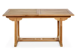 Discount Ontario Ausziehtisch, natur, Teakholz, 160/210x90cm, fein geschliffen Gartentische