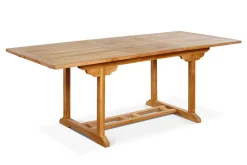 Discount Ontario Ausziehtisch, natur, Teakholz, 160/210x90cm, fein geschliffen Gartentische