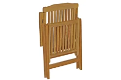Ontario/Bounty Garten-Essgruppe, natur, Teak, 195/295 x 90 cm, 8x Klappsessel Garten-Essgruppen