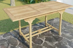 New Ontario/Bounty Garten-Essgruppe, natur, Teak, 160/210x90cm, 6x Klappsessel Garten-Essgruppen|Teak-Gartenmöbel