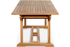 Sale Ontario/Bounty Garten-Essgruppe, natur, Teak, 195/295 x 90 cm, 6x Klappsessel Garten-Essgruppen|Teak-Gartenmöbel