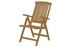Sale Ontario/Bounty Garten-Essgruppe, natur, Teak, 195/295 x 90 cm, 6x Klappsessel Garten-Essgruppen|Teak-Gartenmöbel