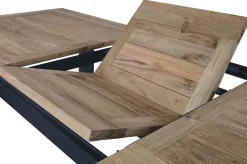 Clearance Oxford Ausziehtisch, anthrazit/natur, Edelstahl/recycled Teak, 200/260 x 100 cm Gartentische|Edelstahl-Gartenmöbel